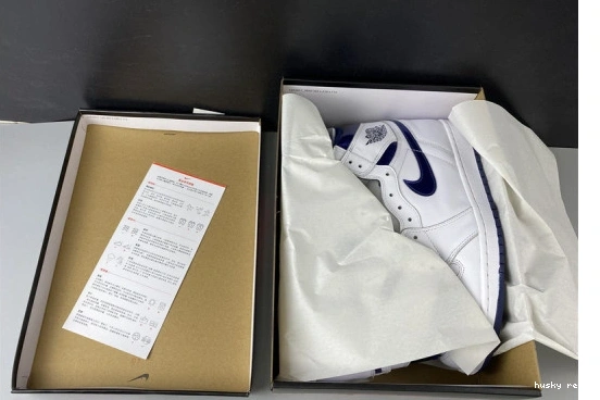 Cheap Husky Metallic 555088-106 AIR Jordan Retro 1 Navy (2016) 555088-106 1218